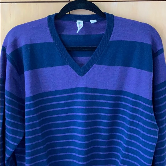 89 Cullen Men’s Merino Wool VNeck Sweater XL - Picture 2 of 6